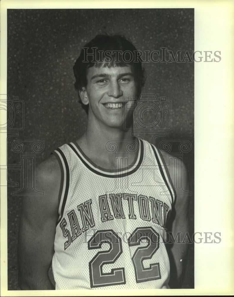 1984 Press Photo UTSA Men's Basketball, Brent Cotton - sas06192 - Historic Images