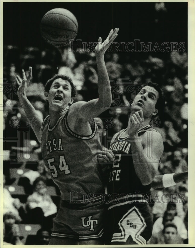 1987 Press Photo UTSA & Georgia State, College Basketball - sas06206 - Historic Images