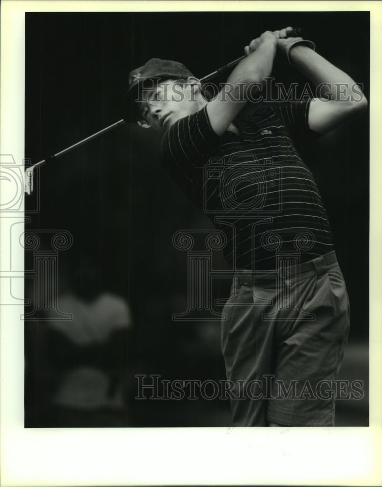 1988 Press Photo Brad Rodgers plays the City Junior Tournament at Brackenridge- Historic Images