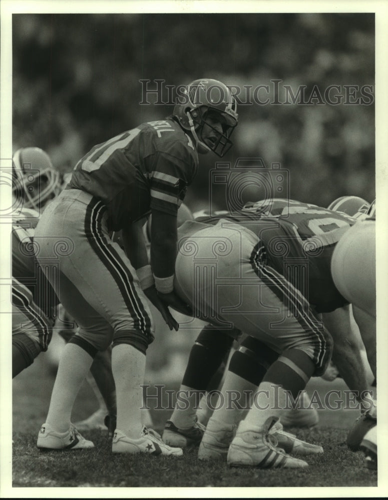 1988 Press Photo Atlanta Falcons football quarterback Scott Campbell - sas06303- Historic Images