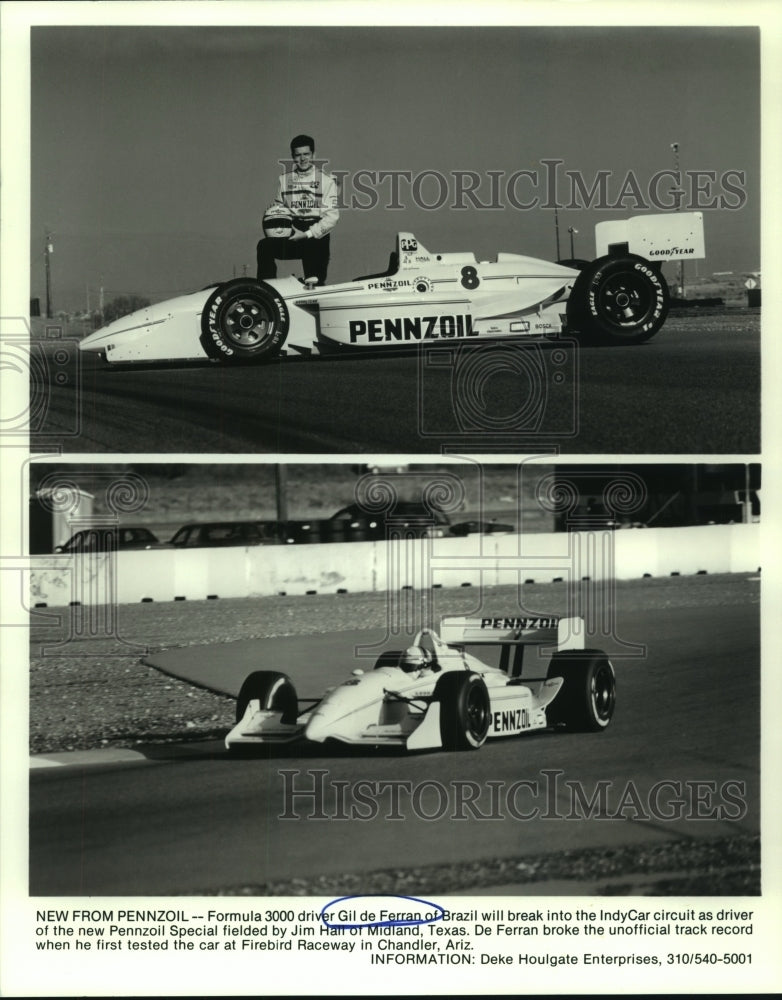 Press Photo IndyCar rookie Gil de Ferran of Brazil - sas06315 - Historic Images