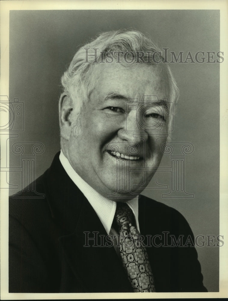 Press Photo ABC college football analyst Duffy Daugherty - sas06330 - Historic Images