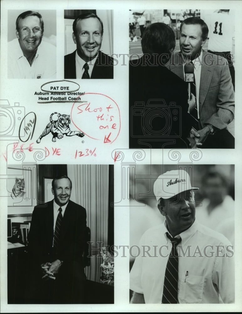 1992 Press Photo Auburn football coach and athletic director Pat Dye - sas06348- Historic Images