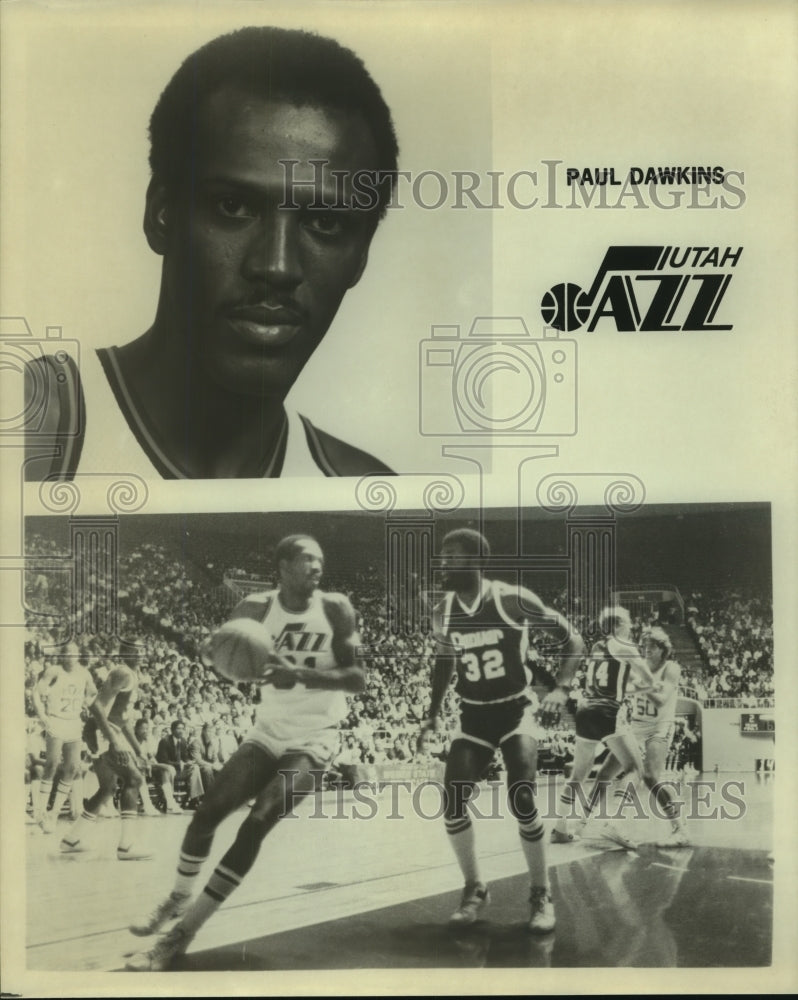 Utah Jazz basketball player Paul Dawkins-Historic Images