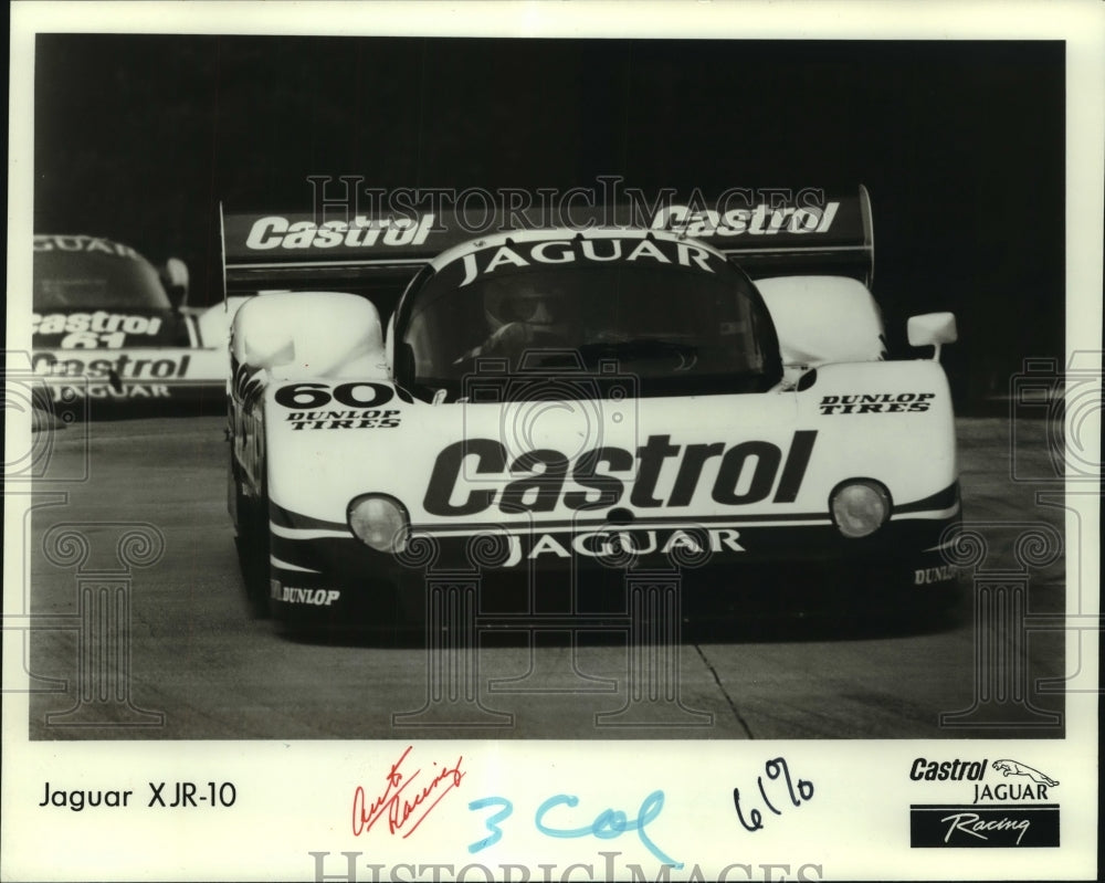 Press Photo Castrol Jaguar Racing XJR-10 Cars on the Track - sas06456 - Historic Images