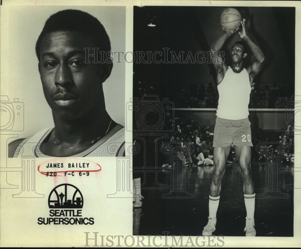 Seattle SuperSonics basketball player James Bailey-Historic Images