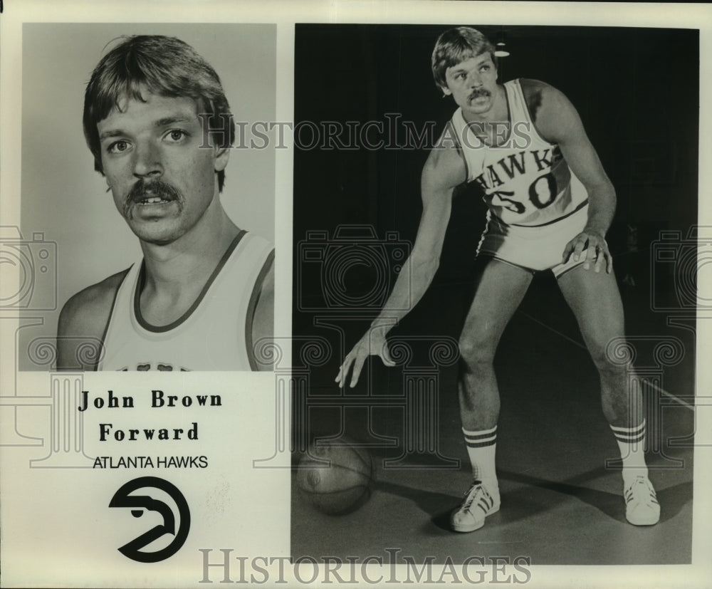 John Brown, Atlanta Hawks Basketball Player-Historic Images