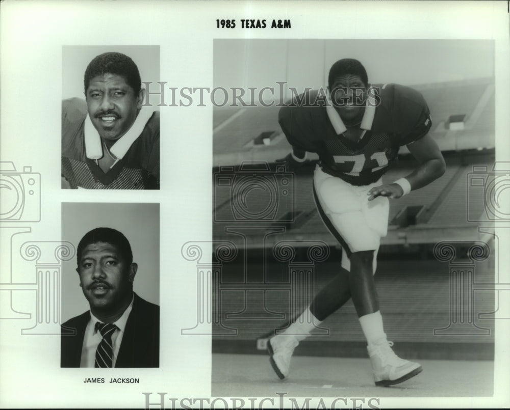 1985 Press Photo James Jackson, Texas A&M Football Player - sas06486- Historic Images