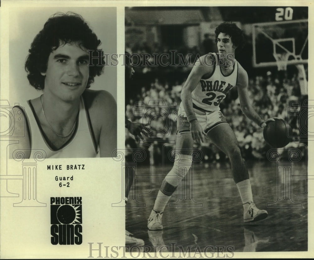 Press Photo Mike Bratz, Phoenix Suns Basketball Player at Game - sas06497 - Historic Images