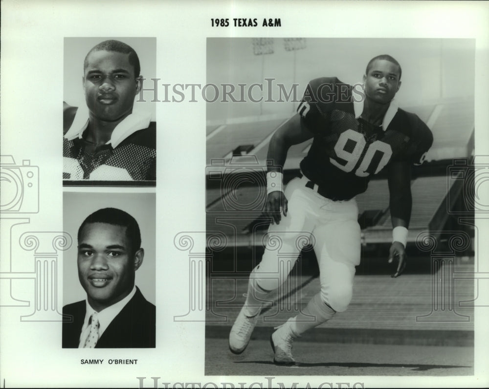 1985 Press Photo Sammy O&#39;Brient, Texas A&amp;M Football Player - sas06512 - Historic Images