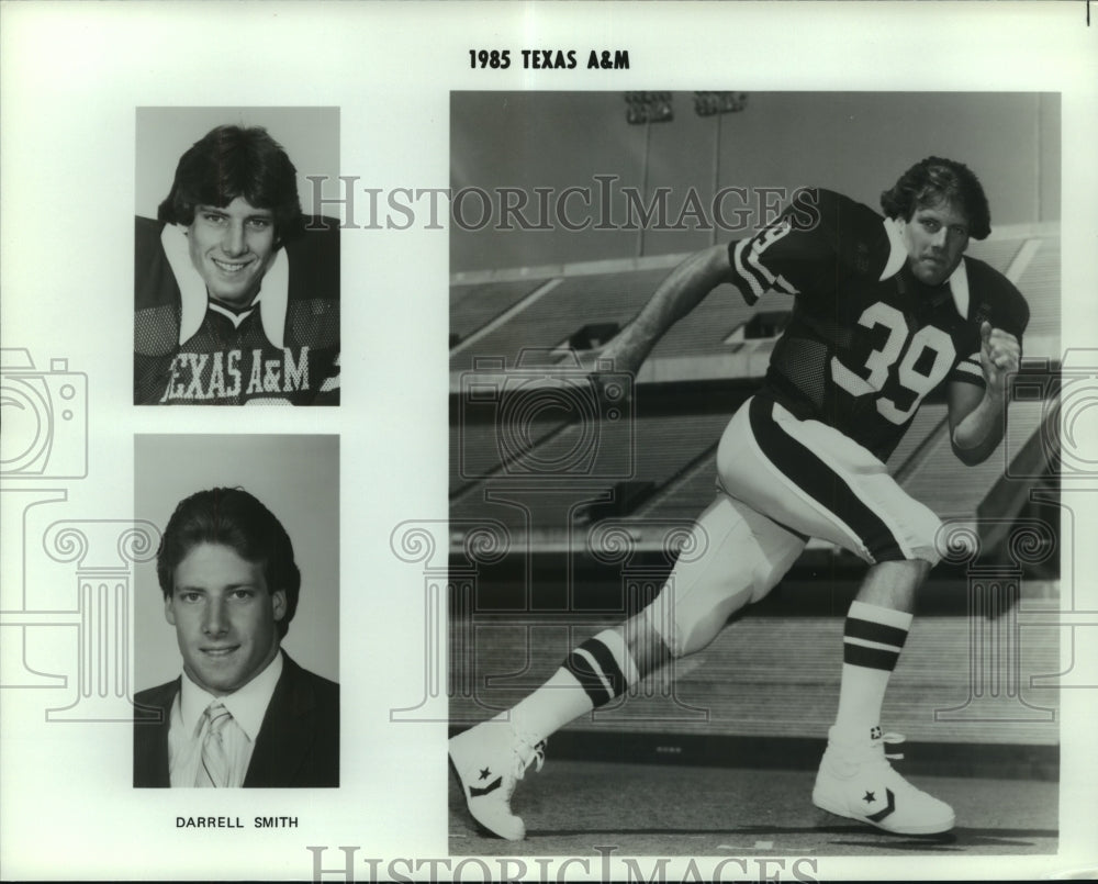 1985 Press Photo Darrell Smith, Texas A&amp;M Football Player - sas06519 - Historic Images