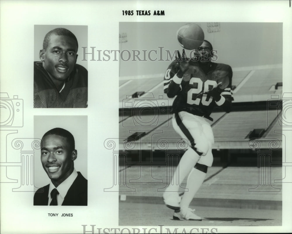 1985 Press Photo Tony Jones, Texas A&M Football Player - sas06521 - Historic Images
