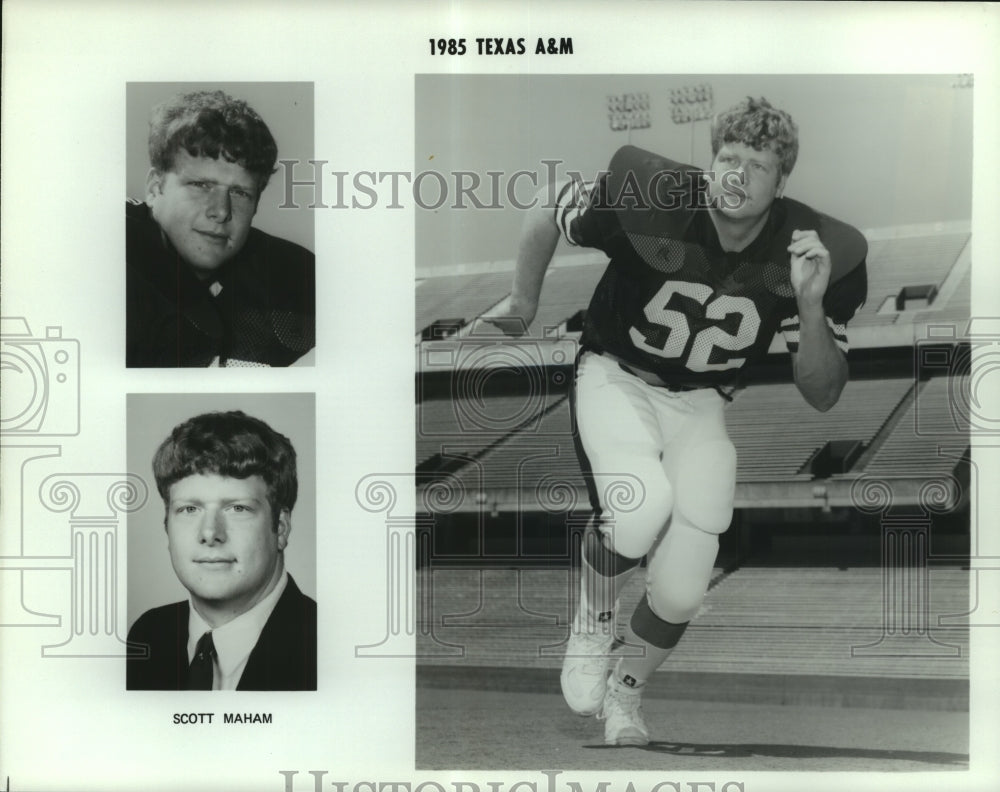 1985 Press Photo Scott Maham, Texas A&amp;M Football Player - sas06524 - Historic Images