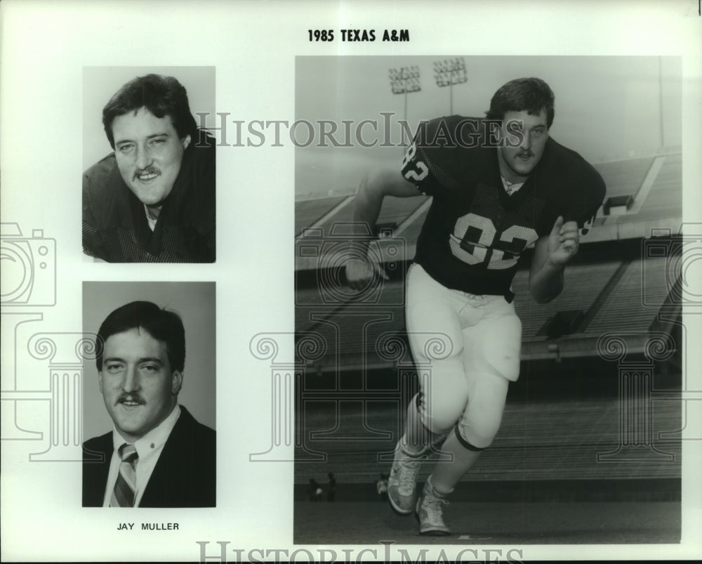 1985 Press Photo Jay Muller, Texas A&M Football Player - sas06529 - Historic Images