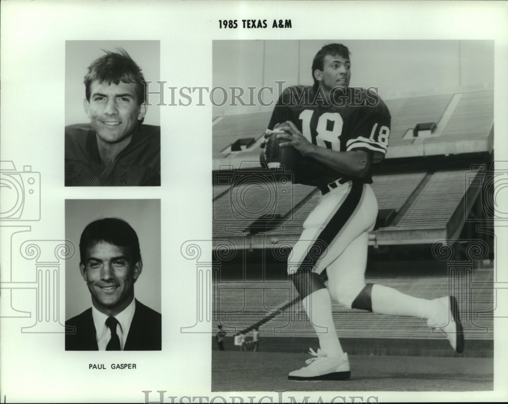1985 Press Photo Paul Gasper, Texas A&amp;M Football Player - sas06532 - Historic Images