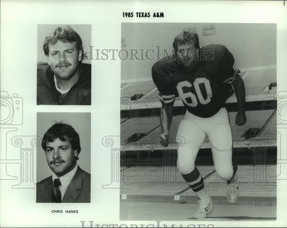 1985 Press Photo Chris Hanks, Texas A&amp;M Football Player - sas06535 - Historic Images