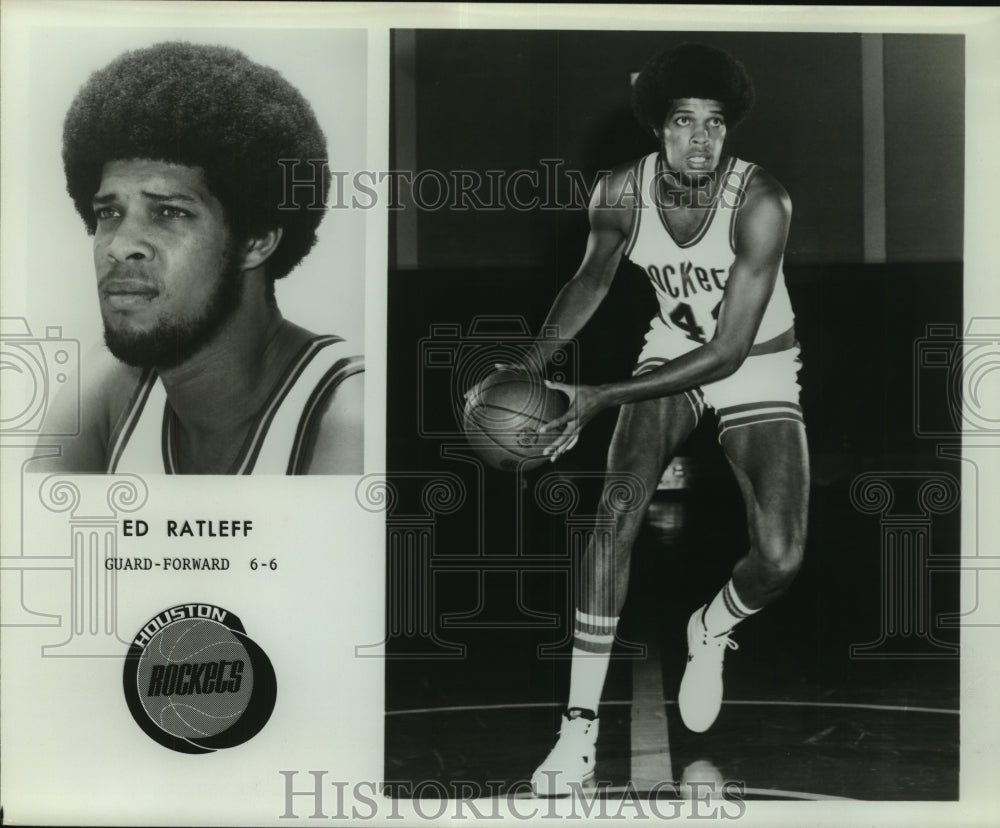 Press Photo Ed Ratleff, Houston Rockets Basketball Player - sas06538 - Historic Images