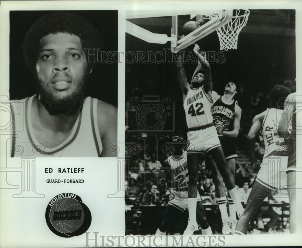 Ed Ratleff, Houston Rockets Basketball Player at Game-Historic Images