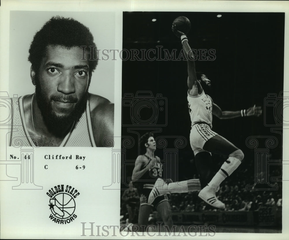 Press Photo Clifford Ray, Golden State Warriors Basketball Player at Game - Historic Images