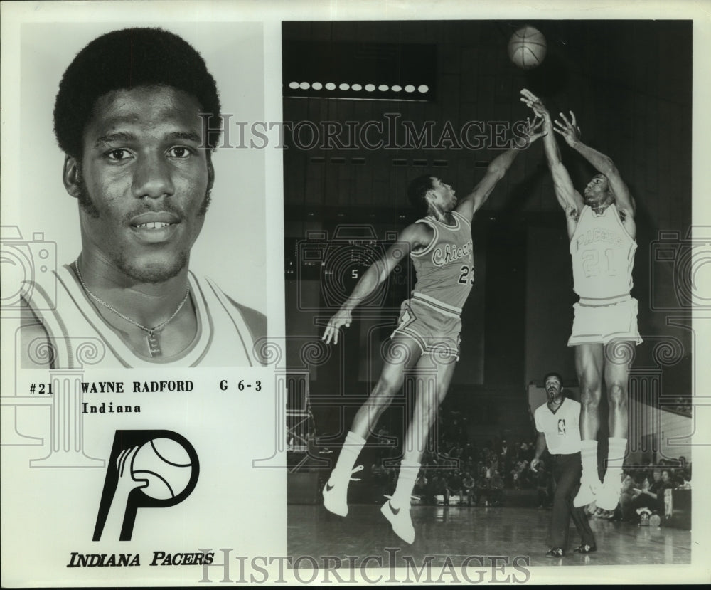 Press Photo Wayne Radford, Indiana Pacers Basketball Player at Game - sas06557 - Historic Images