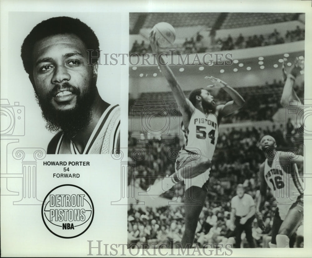 Howard Porter, Detroit Pistons Basketball Player at Game-Historic Images
