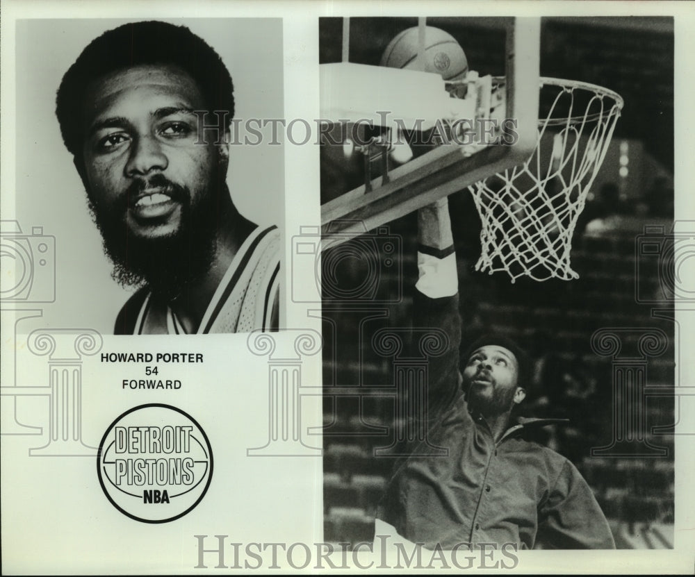 Howard Porter, Detroit Pistons Basketball Player-Historic Images