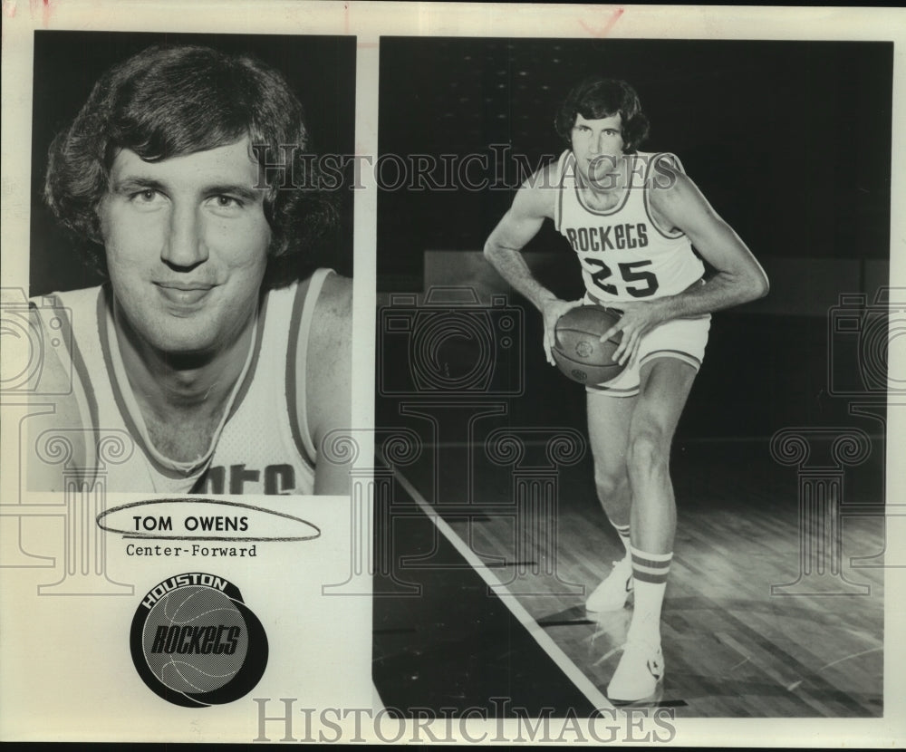1979 Press Photo Tom Owens, Houston Rockets Basketball Player - sas06573 - Historic Images