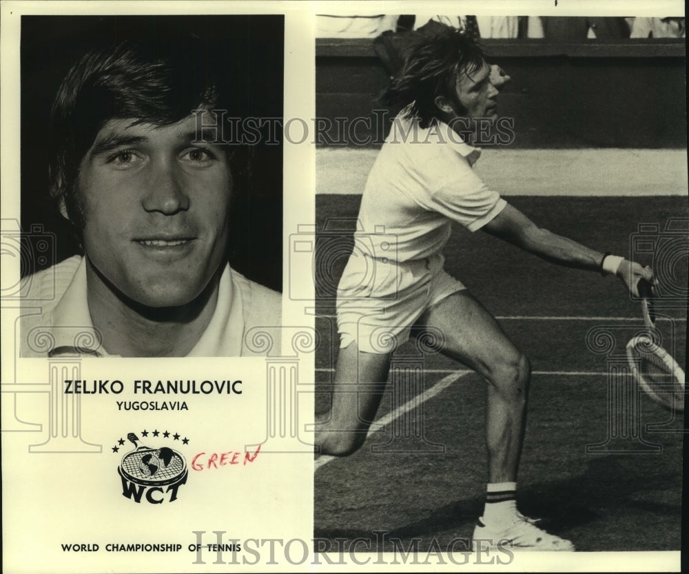 Yugoslavian Tennis Player Zeljko Franulovic at World Championships-Historic Images