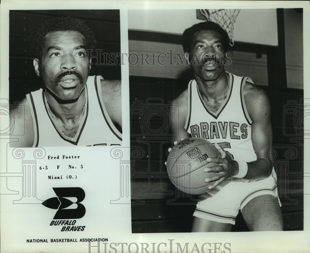 Fred Foster, Buffalo Braves Basketball Player-Historic Images