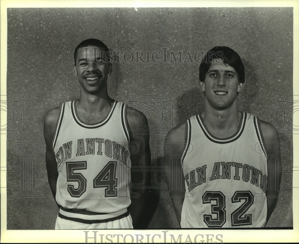 David Singh and Gary Heyland, San Antonio Basketball Players-Historic Images