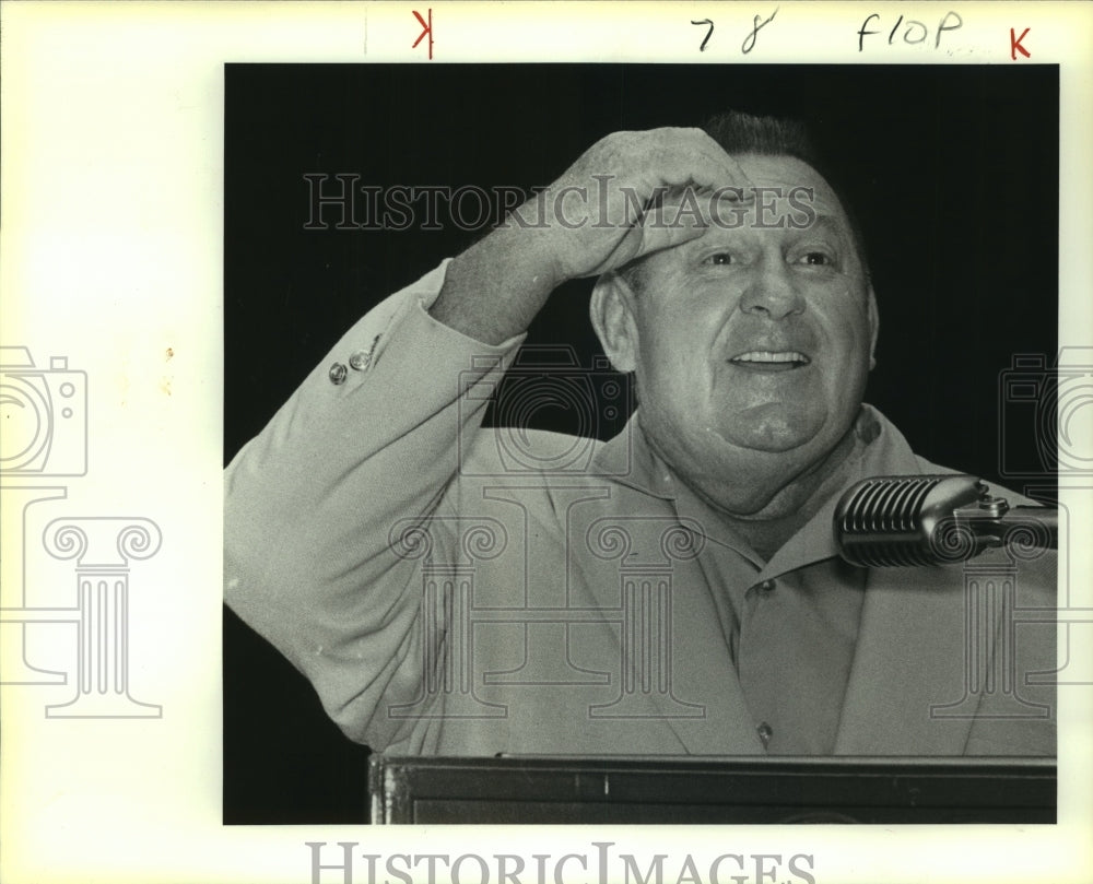 1988 Press Photo Art Donovan, Top Defensive Lineman in Pro Football History- Historic Images