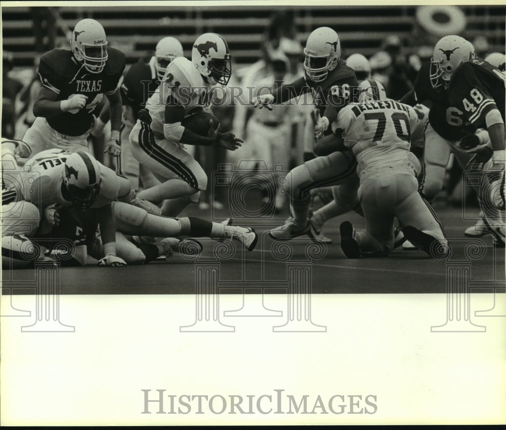 1984 Press Photo Reggie Dupard, Southern Methodist University Football Player - Historic Images