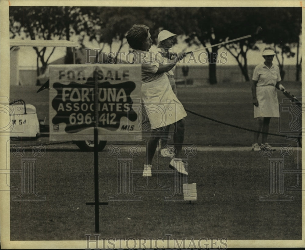 1982 Press Photo Golfer Marion Juel plays the City Women&#39;s Amateur - sas06867- Historic Images