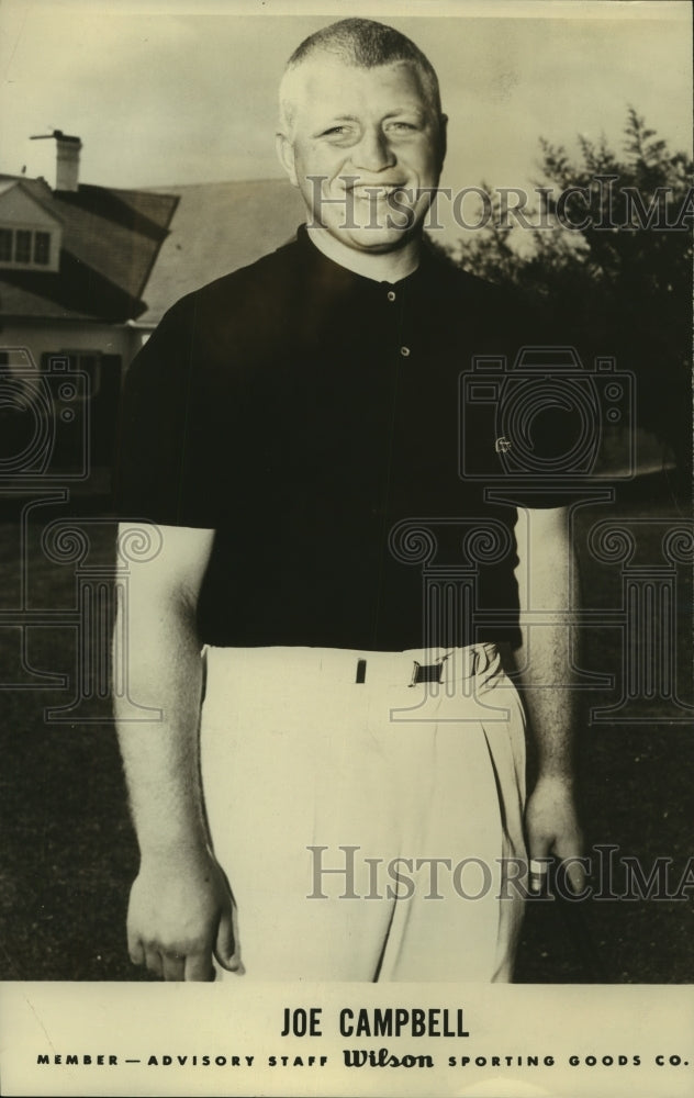 Press Photo Golfer Joe Campbell, Wilson Sporting Goods Advisory Staff Member- Historic Images