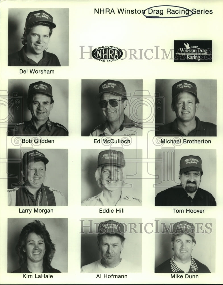 Press Photo National Hot Rod Association Winston Drag Racing Team - sas07141- Historic Images