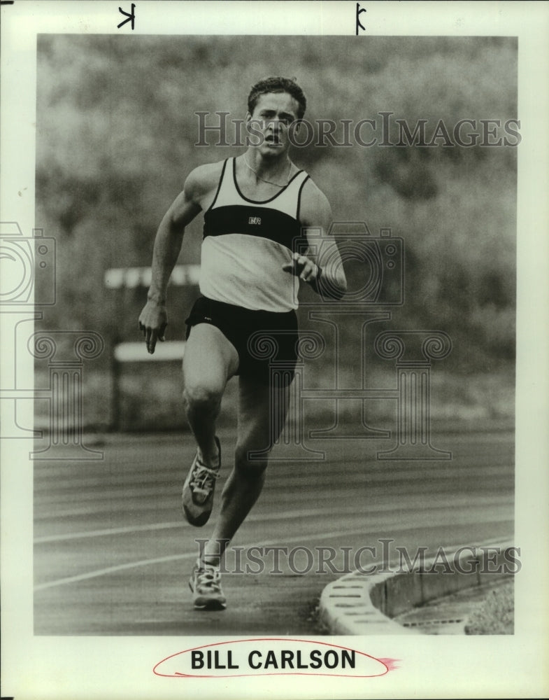 Press Photo Bill Carlson, Track Runner - sas07217- Historic Images