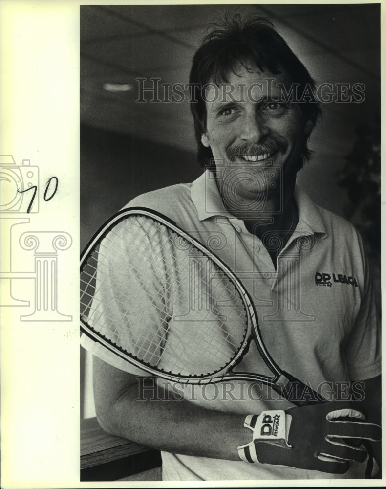 1987 Press Photo Les Boren, San Antonio Racquetball and Handball Player - Historic Images