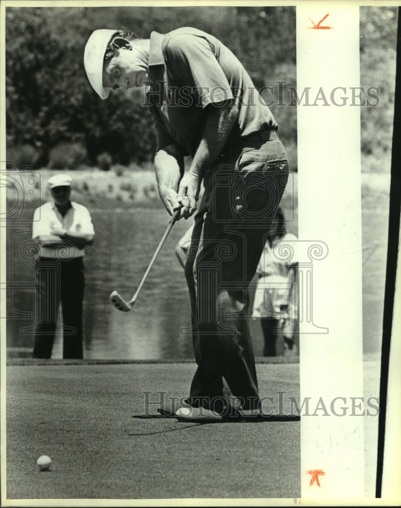 1986 Press Photo PGA Senior Tour golfer Bruce Crampton at Dominion - sas07276- Historic Images