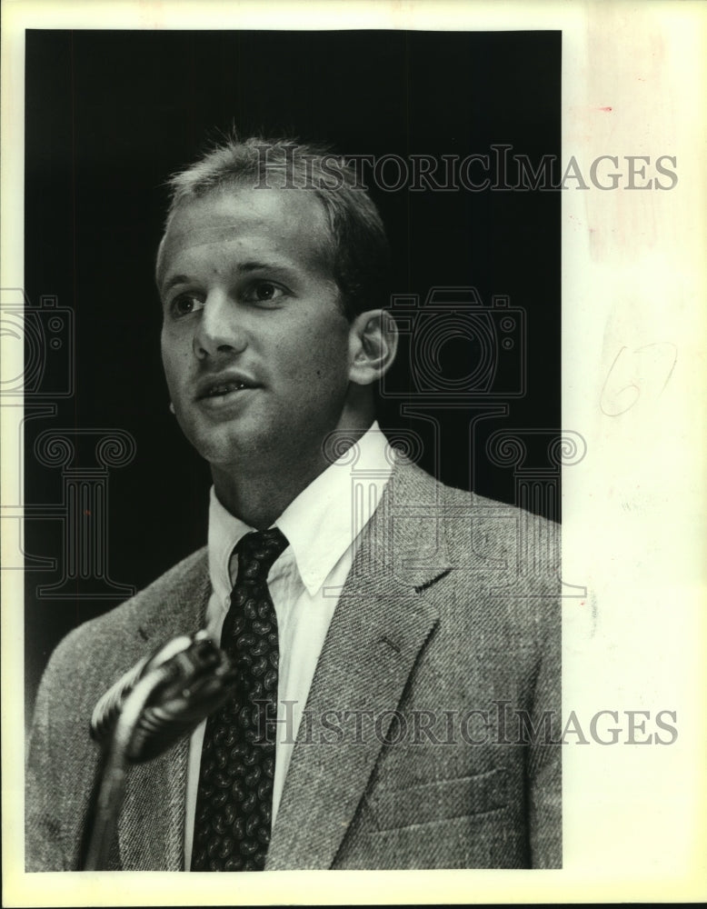 1987 Press Photo Cody Carlson, Football Player - sas07292 - Historic Images