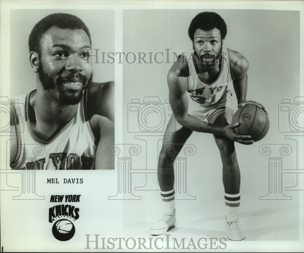 Press Photo Mel Davis, New York Knicks Basketball Player - sas07413 - Historic Images