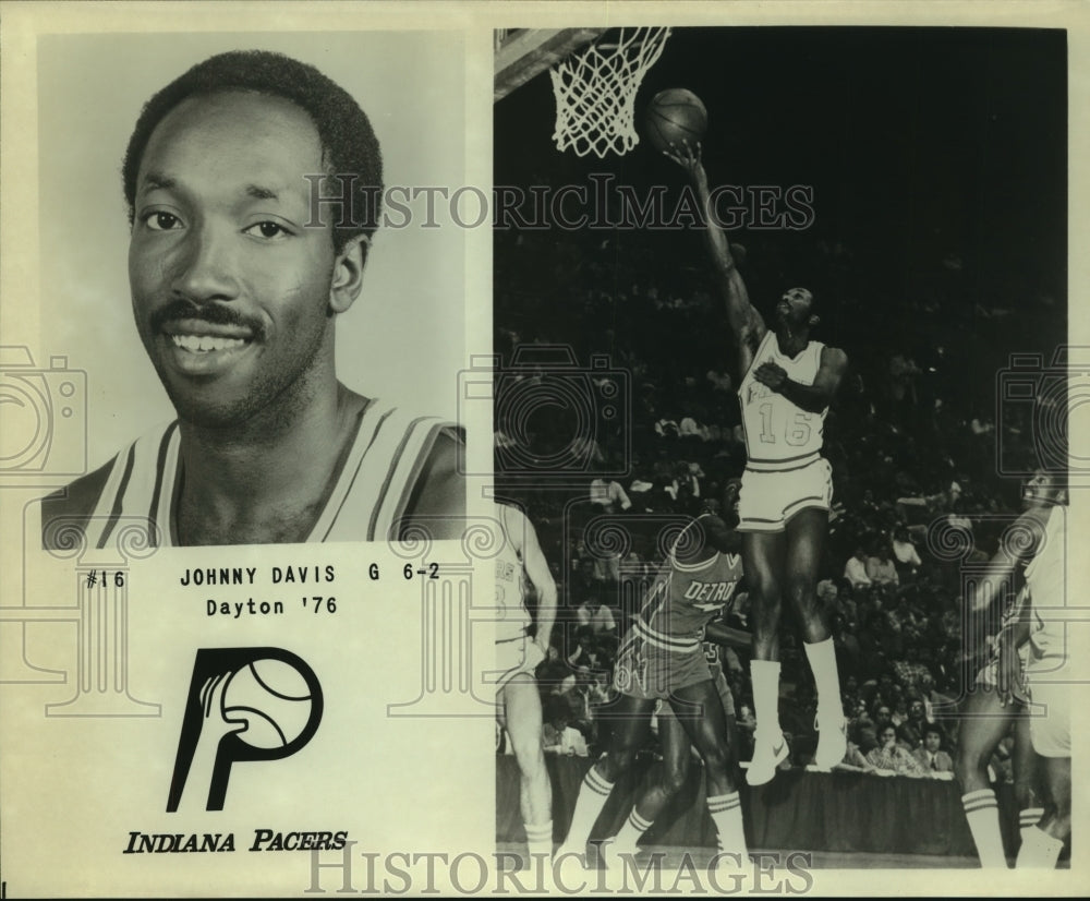 Press Photo Johnny Davis, Indiana Pacers Basketball Player at Game - sas07414 - Historic Images