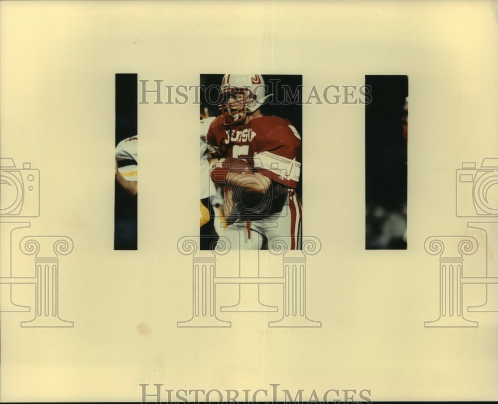 1993 Press Photo Clint Rutledge, Judson High School Football Player at Game - Historic Images