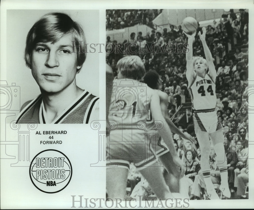 Press Photo Al Eberhard, Detrioit Pistons Basketball Player - sas07433 - Historic Images