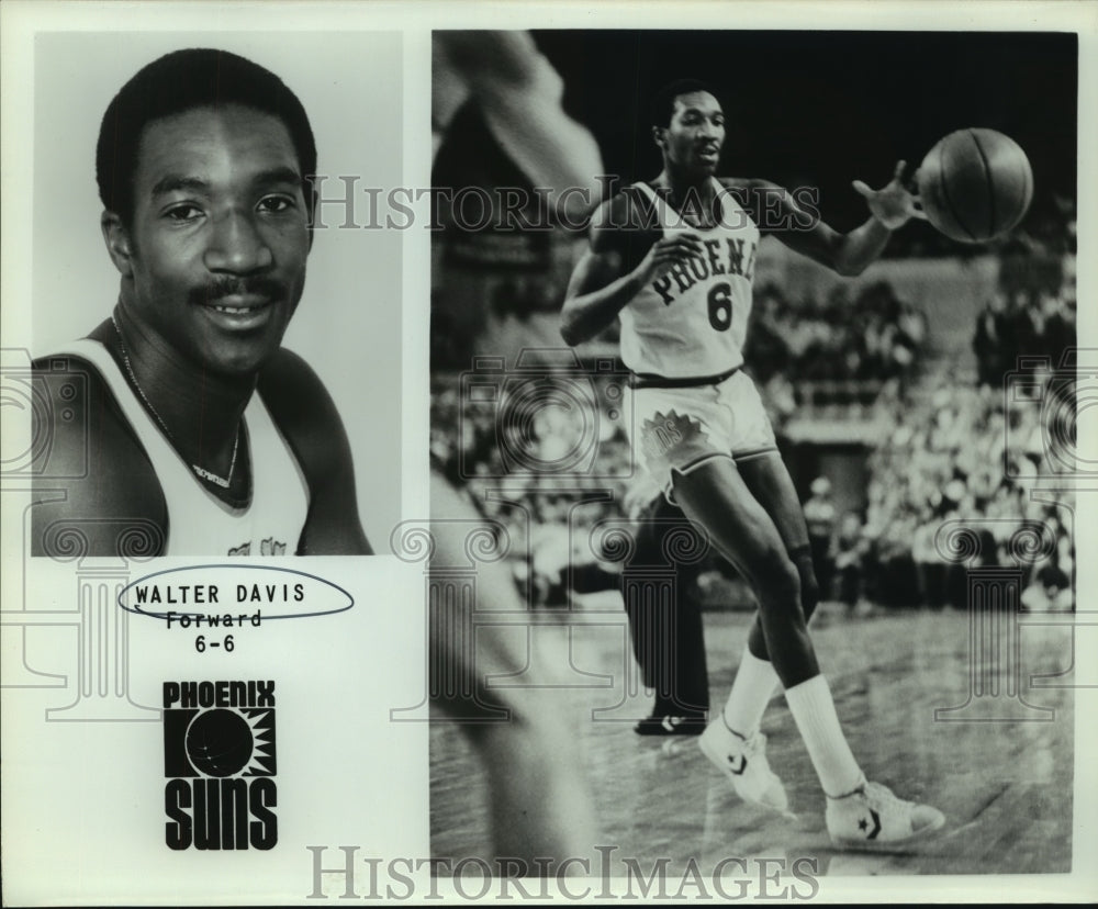 Press Photo Walter Davis, Phoenix Suns Basketball Player at Game - sas07472 - Historic Images