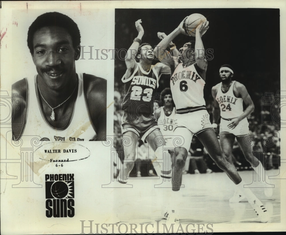 1978 Press Photo Walter Davis, Phoenix Suns Basketball Player - sas07474 - Historic Images