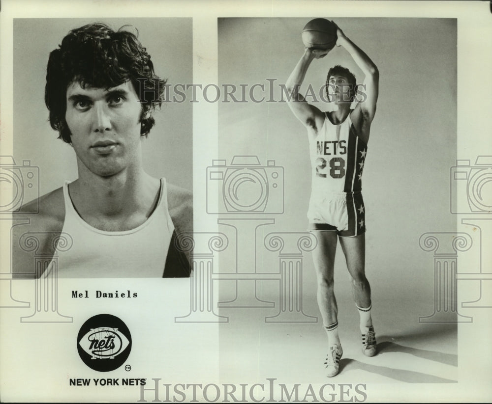 Press Photo Mel Daniels, New York Nets Basketball Player - sas07486 - Historic Images