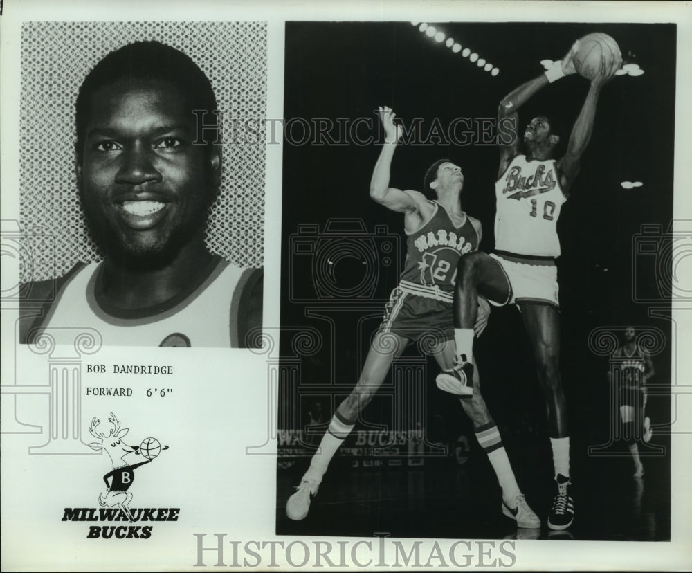 Press Photo Bob Dandridge, Milwaukee Bucks Basketball Player at Game - sas07487 - Historic Images
