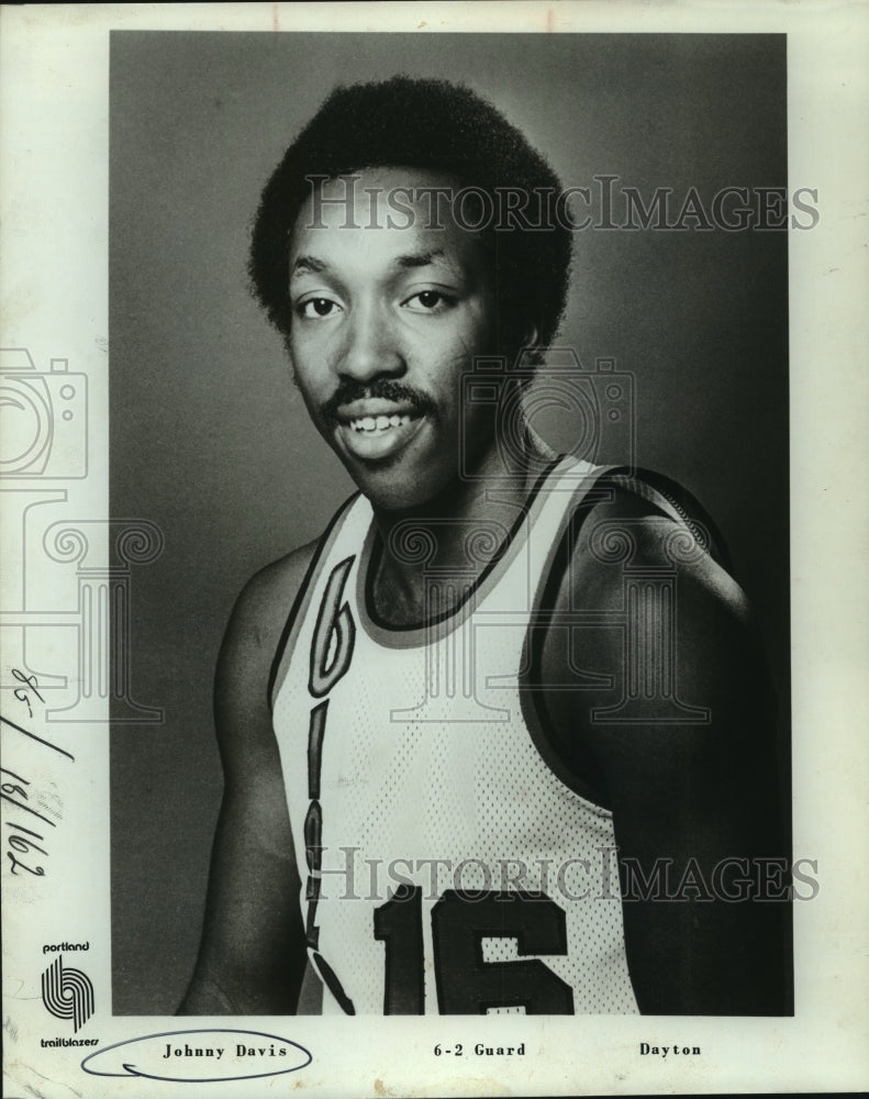 1978 Press Photo Johnny Davis, Portland Trailblazers Basketball Player- Historic Images