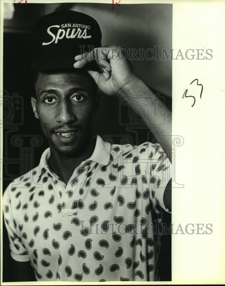 1986 Press Photo Johnny Dawkins, San Antonio Spurs Basketball Player - sas07640- Historic Images