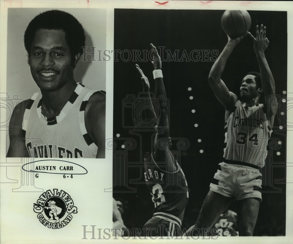 1978 Press Photo Austin Carr, Cleveland Cavaliers Basketball Player at Game - Historic Images